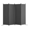 thumbnail image 2 of Choco Moon 89" Folding Privacy Screens 4-Panel Room Dividers for Offices, Bedrooms & Dining Rooms, Lightweight & Versatile Design, Gray, 2 of 11