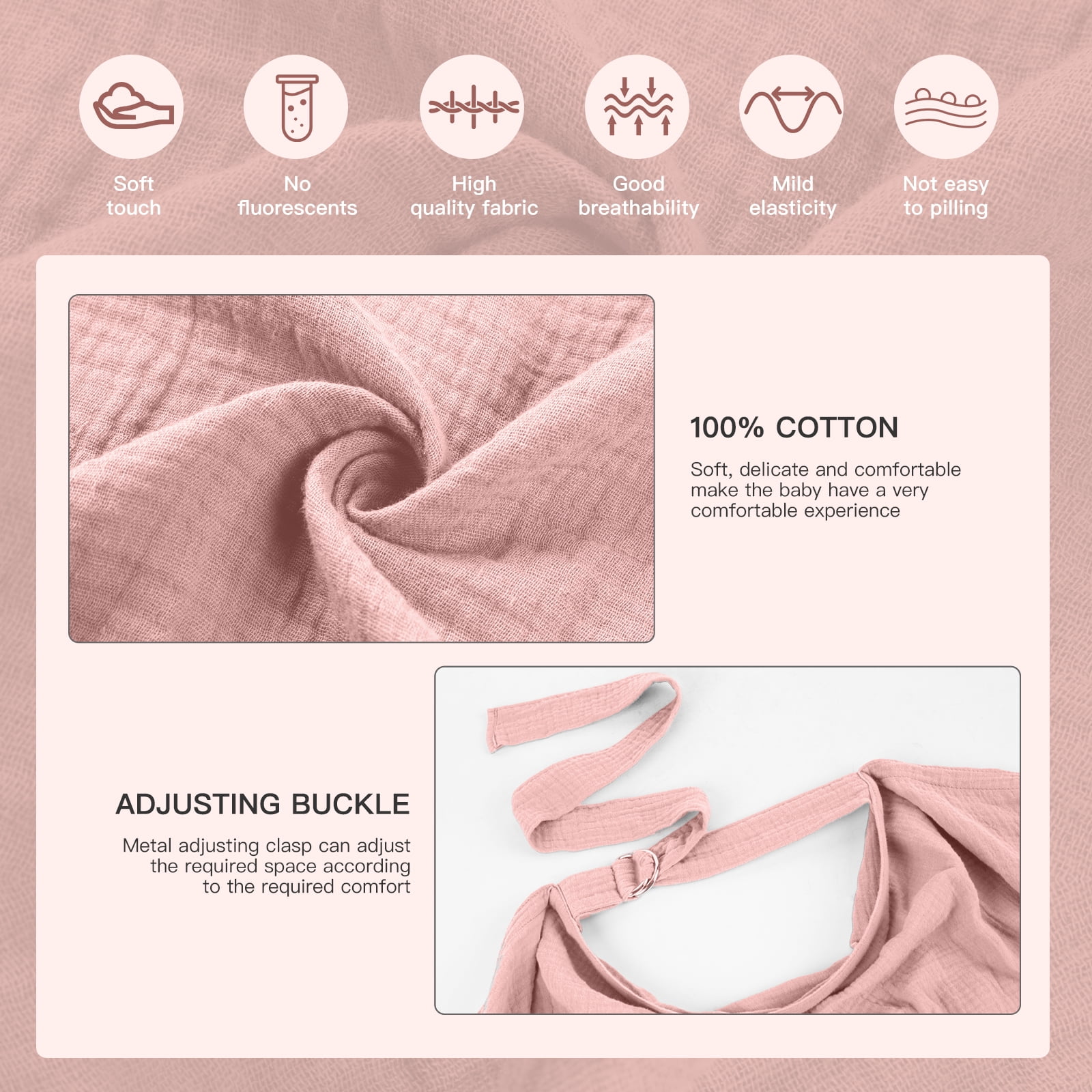 Nursing Cover for Baby Breastfeeding,Breathable Cover with Rigid Hoop for Mother Nursing Apron