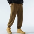 thumbnail image 5 of Styesk Men's Pants Man Solid Color Parsnip Soft Binding Leg Pants Cargo Pants, 5 of 5