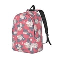 thumbnail image 2 of Balery Rose Flowers Vintage Canvas Backpack for Men and Women - Large Capacity, Durable Travel Laptop Bag for School, Work, Hiking, and Outdoor Activities, 2 of 7