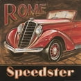 thumbnail image 2 of Gregory Gorham 26x26 White Modern Wood Framed Wall Art Titled - Rome Speedster, 2 of 5