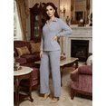 thumbnail image 4 of Conjunto de Suéter y Pantalón Acanalado Diseño Elegante y Versátil para Mujer, 4 of 5