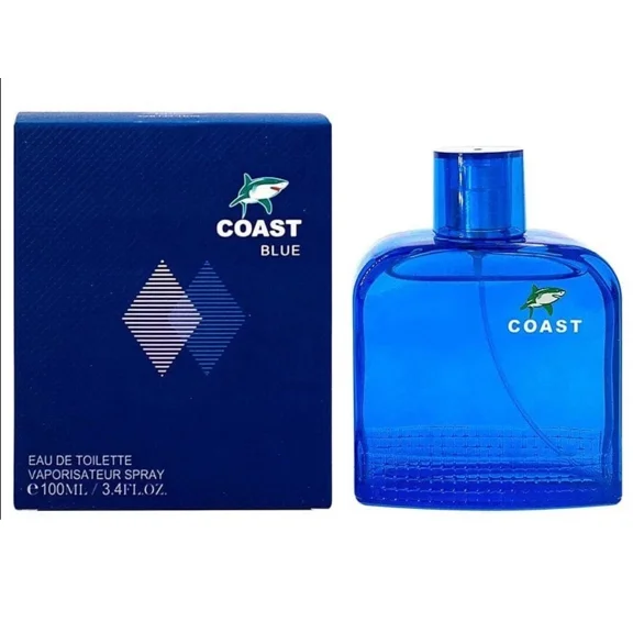 Coast Blue Eau de Toilette Spray for Men, 3.4 fl oz / 100 ml by EBC Collection