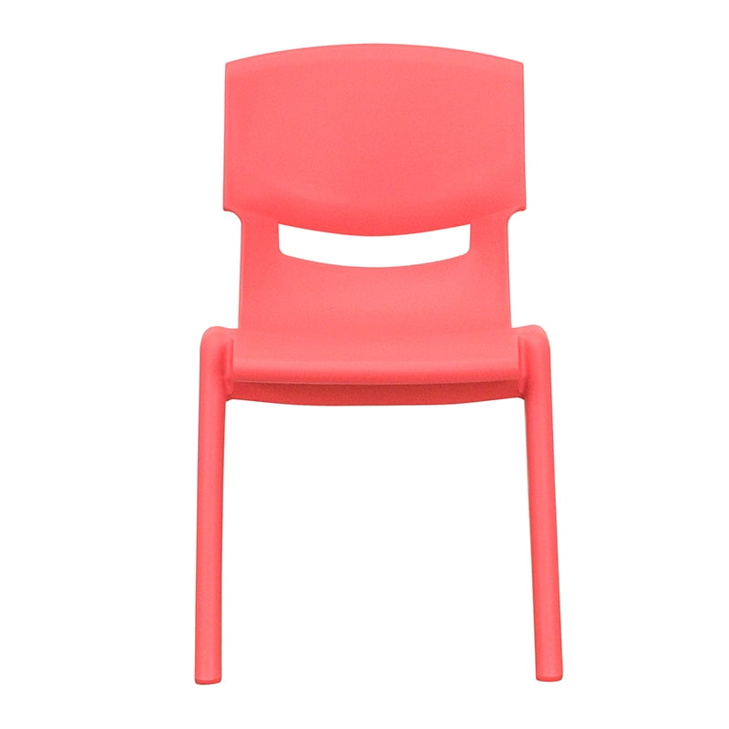 Stackable Kids Children Plastic Chair Up To 60kg Color : Red 