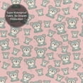 thumbnail image 5 of Shower Curtain, Cute Bear Print Pink Waterproof Fabric Plastic Shower Curtain, Drying Fast Bathroom Curtain with 9 Buttonholes, Ruffle Shower Curtain 60x72in, 5 of 8