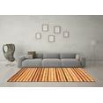 thumbnail image 3 of Ahgly Company Indoor Rectangle Abstract Orange Modern Area Rugs, 8' x 10', 3 of 4