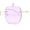 Gold Purple, variant on Funky Apple Peach Shape Lens Avant Garde Rimless Pimp Sunglasses Purple