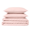 thumbnail image 5 of Cannon Percale 200 Thread Count Solid 100% Cotton Quilt Set Blush Cotton 3-Piece Full/Queen Quilt Set, solid color themed, for Men and Women, OEKO-TEX Certified Confidence, 5 of 6
