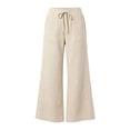 thumbnail image 5 of Wiholl Wide Leg Pants for Women Flowy Palazzo Drawstring Elastic Waist Trousers with Pockets Summer Beach Vacation Clothes, 5 of 6