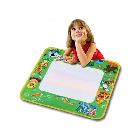 CLEARANCE! Children Kid Boy Girl Toy Multicolor Writing Cloth Mat with A Pen to Fill in Water LEANO