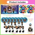 thumbnail image 6 of Boss Baby Black Boy Pirates Party Supplies Plates Decoration Backdrop Banner Balloons Birthday Decor Tableware Fans, 6 of 7