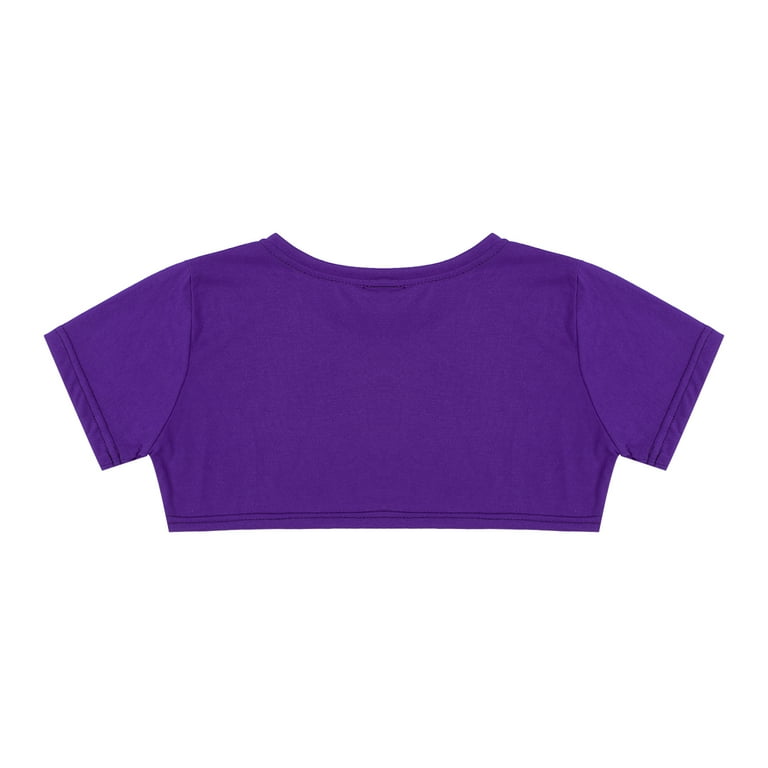 ★ason★ HOLIDAY CROPPED TSHIRT DARKPURPLE P0000BSP000A YONGHS Mens Short Sleeves Basic Pullover Crop Top T-Shirt