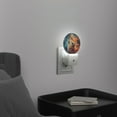 thumbnail image 3 of Round LED Night Lights Lamp with Dusk to Dawn Sensor, Mystical Canine - Celestial Artwork Night Light Plug Into Wall for Kids Room, Bedroom, Bathroom, Kitchen, Hallway, 3 of 4