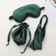 thumbnail image 1 of Banda para el cabello con máscara de seda artificial, bolsa de tela, máscara de ojos de almacenamiento de tres piezas, máscara de ojos para dormir, regalo, 1 of 5