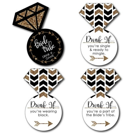 game tribe bachelorette count bride drink bridal shower cards