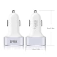 thumbnail image 3 of Omni INC Dual-Port Rapid USB Car Charger Cigarette Charger for Apple iPhone 5/5S/5C, iPad, iPad Air, iPad mini, iPod, Samsung Galaxy S5/S4/S3, Tab 3, Note 3/2, Google Nexus 7, and More, 3 of 3