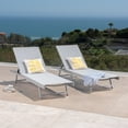 thumbnail image 3 of Allen Outdoor Mesh Loungers with Aluminum Frame, Set of 2, Grey, 3 of 12