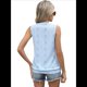 thumbnail image 3 of Chaleco Sin Mangas para Mujer Azul Talla S, 3 of 7
