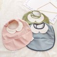 thumbnail image 1 of Pack de 3 Baberos Orgánicos para Niña y Niño - Baberos para Niño, Niña - Baberos Recién Nacido para Bebé Niña, Niño (Básico) JM, 1 of 4