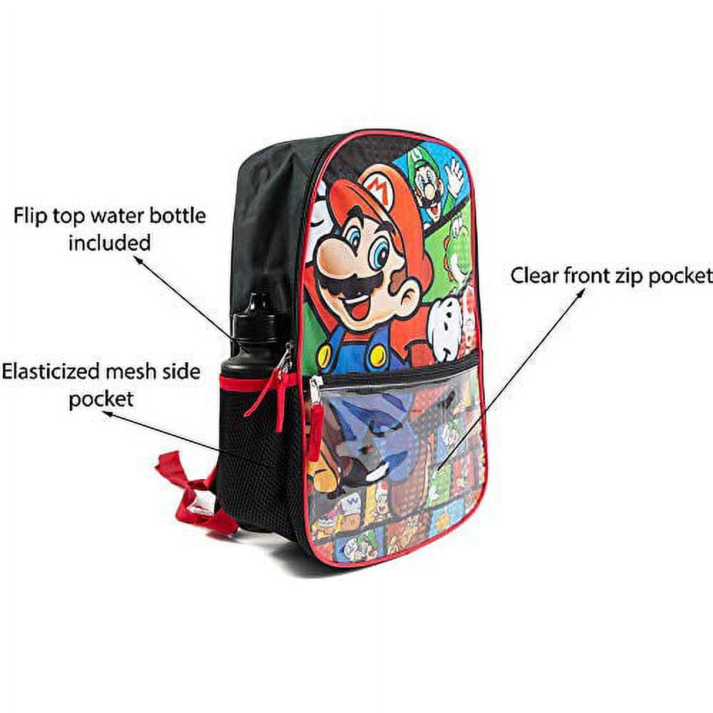 Fashion Backpacks Super Mario Lunch Box Women Men Waterproof