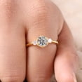 thumbnail image 5 of SHEKHAWATJEWELS 5 mm / 1 Ct Round Simulated Moissanite Engagement Ring For Bridal - Christmas gift For her, 5 of 8