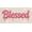 White, variant on Blessed Pink Dripping 3D Front License Plate Aluminum Decorative License Plates Funny Metal Car Plate Novelty Vanity Tag Cover 6"X12" Car Decor Accessory with 4 Holes for Men Women