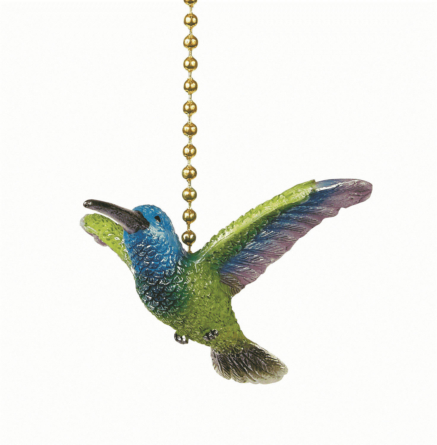 Hummingbird Garden Decorative Ceiling Fan Light Dimensional Pull Chain