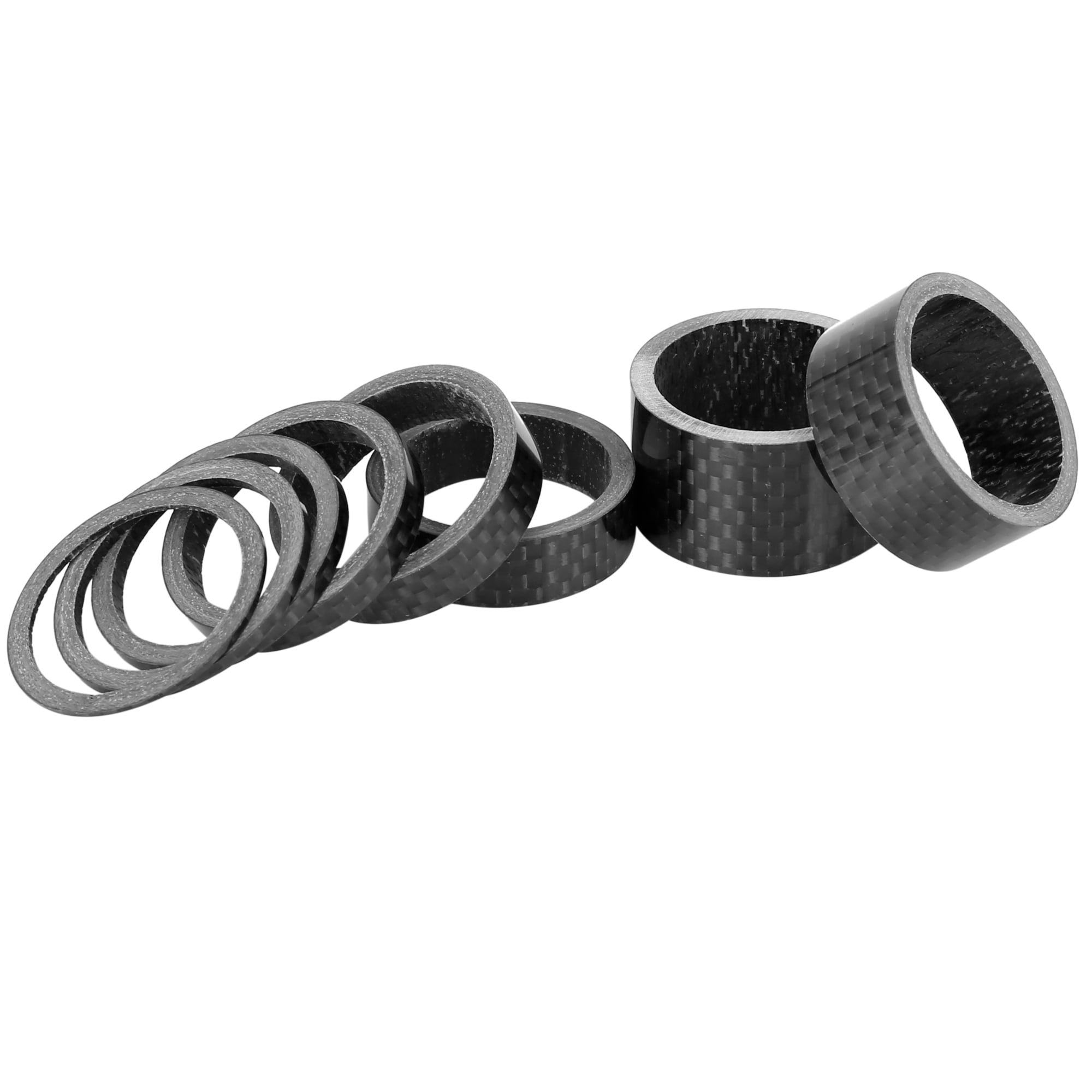 2 x 5 mm and 2 x 10 mm DTFO/0253951 Look Stem Spacers 1 1/8 Inch Carbon 