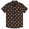 thumbnail image 3 of Men’s Rubber Duck Button Up Shirt – Funny Novelty Ducky Print Top – Casual Short Sleeve Vacation & Gift Shirt, 3 of 4