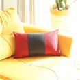 thumbnail image 1 of HomeRoots 399529 Rouge & Noir Midsection Lombaire Jeter Oreiller&44; Multi Couleur, 1 of 1