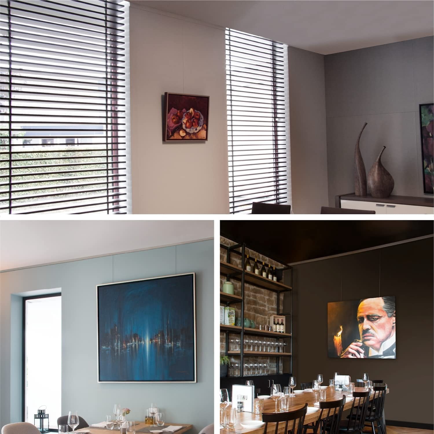 STAS Cliprail Max Picture Hanging System Set White - Rail System for Art and Pictures Without Nails - Mirror Track System - Covers 4.92ft 150 cm of Wall Space + Installation Kit