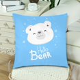 thumbnail image 3 of MKHERT Hello Bear Throw Pillowcase Pillow Cover Cushion Couver 18x18 inch, Set of 2, 3 of 3