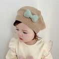 thumbnail image 4 of SIEYIO Cute Baby Girl Knitted Beret Soft & Comfortable Hat Stylish Infant Girl Beret Hat Perfect for Outdoor Activities Gift, 4 of 19