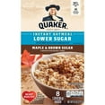 thumbnail image 2 of Quaker Low Sugar Instant Oatmeal Maple Brown Sugar - 9.5oz/8ct - Pack of 2, 2 of 5