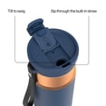 thumbnail image 3 of Contigo DualSip 24 oz Leakproof Insulated Water Bottle with Carrying Strap and 2-Way Lid, 3 of 8