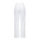 thumbnail image 5 of Pantalones rectos elásticos de cintura alta para mujer - Poliéster, color liso, informal para el trabajo - Pantalones de oficina para todas las estaciones, 5 of 7