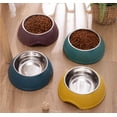 thumbnail image 4 of Plato Tazón de Mascotas XINYUICEAN Inoxidable Doble Propósito para Perro y Gato, 4 of 7