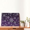 thumbnail image 4 of Logiee Snowflake Gradient Purple Print Canvas Wall Art,Canvas Picture Prints with Frame, Wall Art Decorative,Canvas Decorative,Suitable for Living Room Bedroom Office Room 30x40, 4 of 6