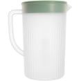 thumbnail image 3 of 1Pcs Water Pitcher for Juice Container Square Green Transparent PP with Easy Cleaning and Lid, 3 of 5