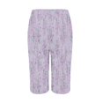 thumbnail image 4 of Women's High Waisted Stretchy Casual Summer Shorts Stylish Printed Loose Capri Pants Flowy Shorts S-2XL, 4 of 5