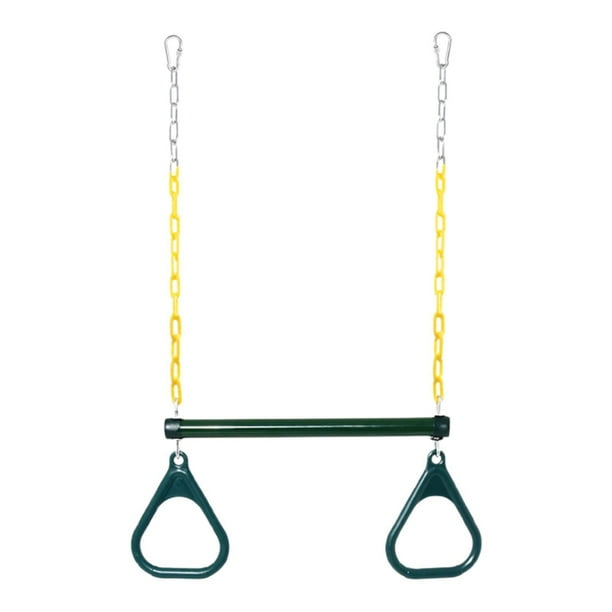 Barra de columpio trapecio para niños, reemplazo de entrenamiento, entrenamiento físico, juego de columpio para patio de juegos interior y exterior