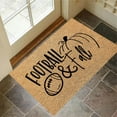 thumbnail image 2 of Football Them Funny Welcome Doormat Non Mat Gift Mat Funny Home Decor Mats For In Door Entrance Door Mat Welcome Mat For Indoor Outdoor Football Rug And Mat, 2 of 5