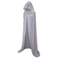 thumbnail image 1 of Capa VGLOOK de terciopelo con capucha, 160 cm, color blanco, 1 of 2