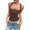 Brown, variant on Women's Halter Ribbed Strap r Camisole Tank Top,Backless Off Shoulder Sleeveless Tube Tank,Slim Fit Elastic Summer Vest,Casual Cami for Daily Wear Vacations Outdoor Activities Brown S