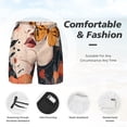 thumbnail image 2 of Kdxio Butterfly Floral Elegance Print Men's Swim Trunks with Compression Liner 7 Inch Inseam Quick Dry Swim Shorts, 2 of 5
