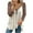 White, variant on Women's Casual Tunic Leopard Print Long Sleeve Splicing Tops V-Neck Buttons T-shirt Tops