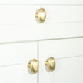 thumbnail image 7 of Grandeur 800052 Eden Prairie 1-3/4” Solid Brass Vintage Oval Cabinet Knob - Brass, 7 of 7