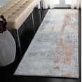 thumbnail image 2 of SAFAVIEH Restoration Vintage Janae Abstract Runner Rug, Blue/Brown, 2'3" x 8', 2 of 8