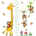 thumbnail image 1 of Pegatinas Decorativas Extraíbles ANGGREK DIY Dibujos Animados Jirafa Mono Altura, 1 of 8