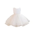 thumbnail image 3 of FYDUU Birthday Dress for Toddler Girls Sequins Pageant Tulle Tutu Dresses Bowknot Princess Gown Formal Wedding Flower Girl Dress 12-18 Months, 3 of 9